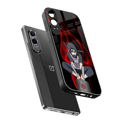 itachi uchiha back phone cover | glass case for oneplus nord ce 4 lite