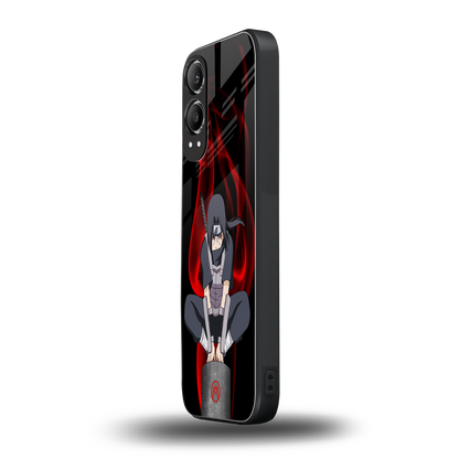 itachi uchiha back phone cover | glass case for oneplus nord ce 4 lite