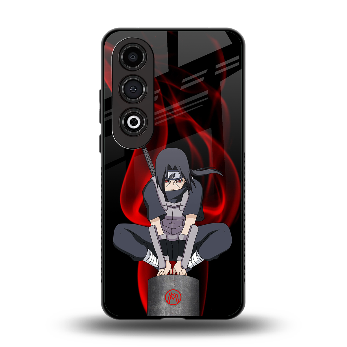 itachi uchiha back phone cover | glass case for oneplus nord ce 4