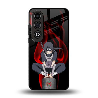 itachi uchiha back phone cover | glass case for oneplus nord ce 4