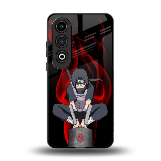 itachi uchiha back phone cover | glass case for oneplus nord ce 4