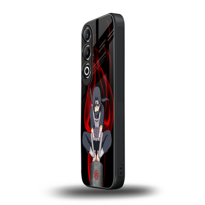 itachi uchiha back phone cover | glass case for oneplus nord ce 4