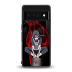 itachi uchiha back phone cover | glass case for google pixel 6 pro
