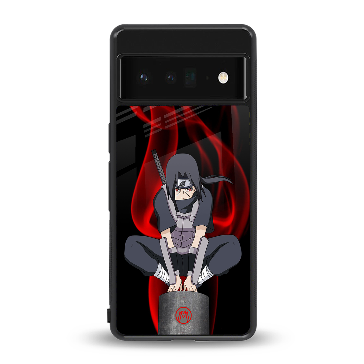 itachi uchiha back phone cover | glass case for google pixel 6 pro