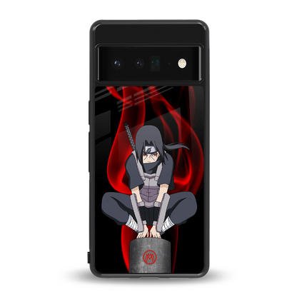 itachi uchiha back phone cover | glass case for google pixel 6 pro