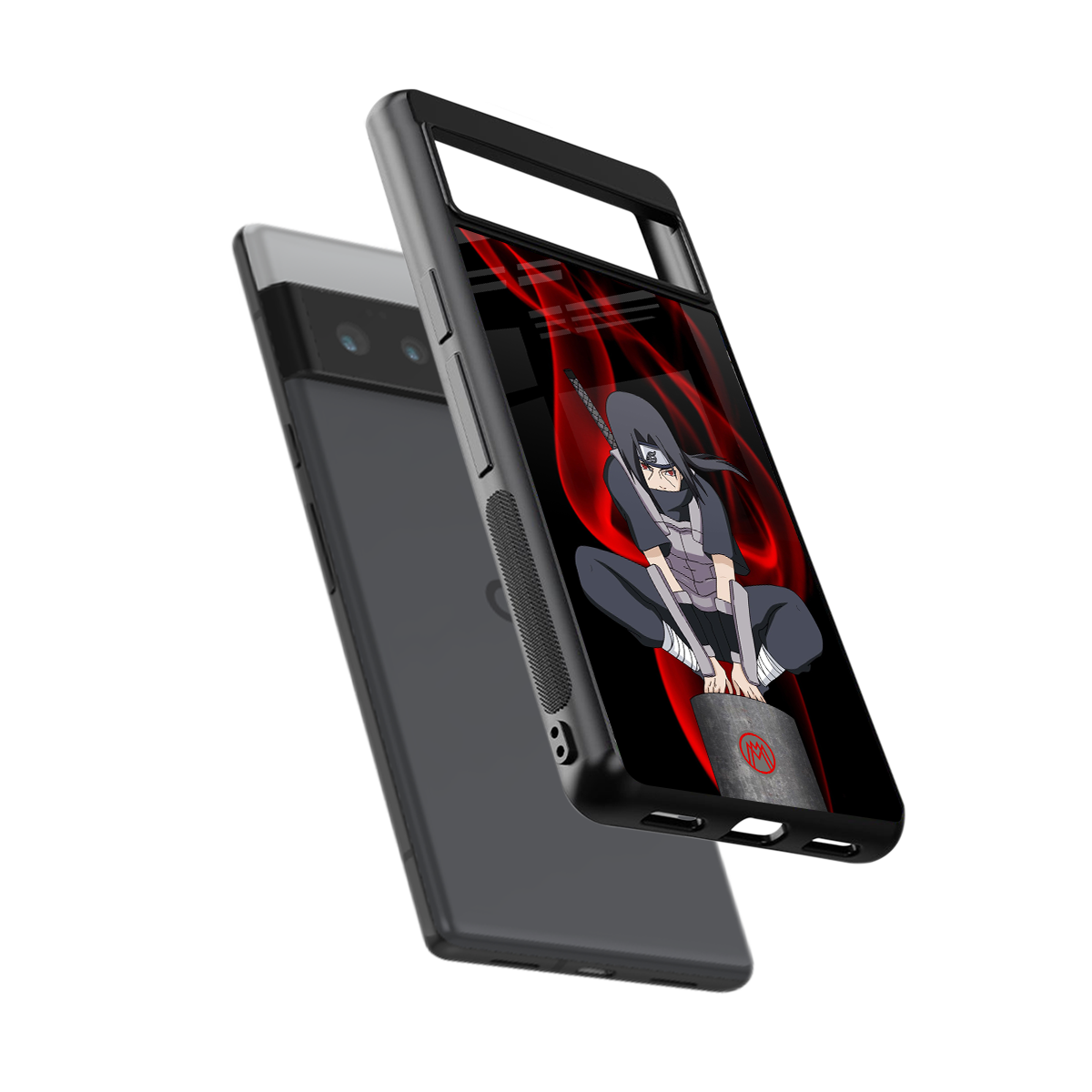 itachi uchiha back phone cover | glass case for google pixel 6 pro