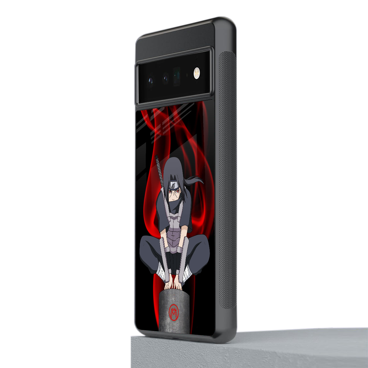 itachi uchiha back phone cover | glass case for google pixel 6 pro