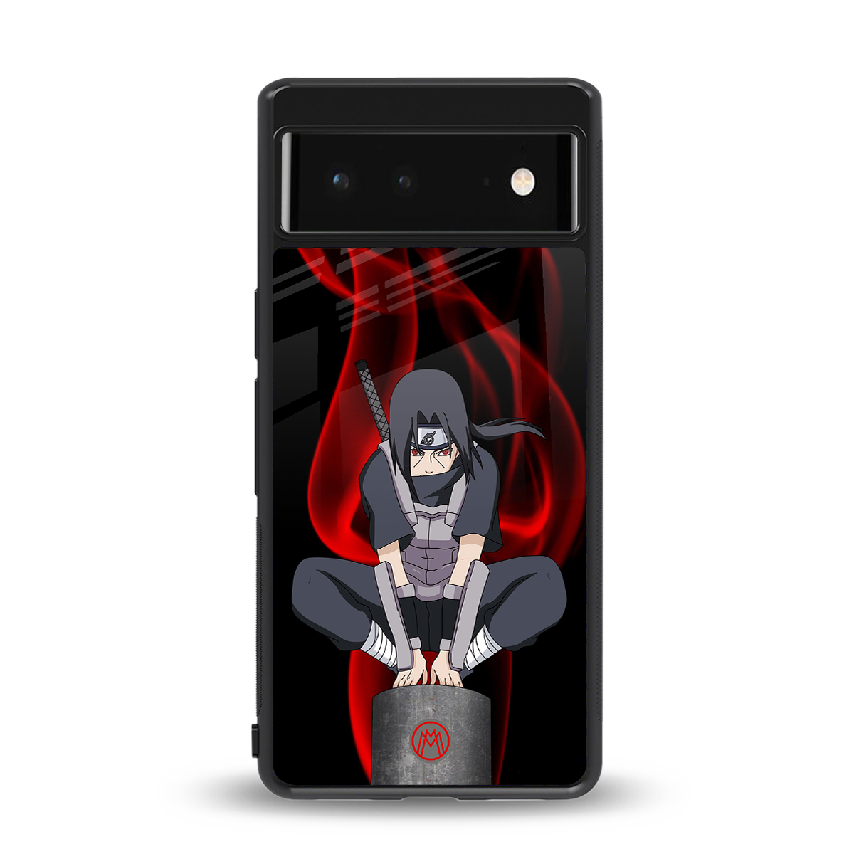 itachi uchiha back phone cover | glass case for google pixel 6