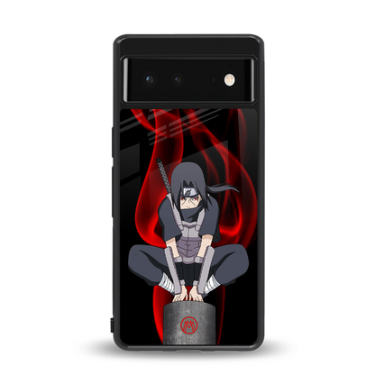 itachi uchiha back phone cover | glass case for Google Pixel 6A