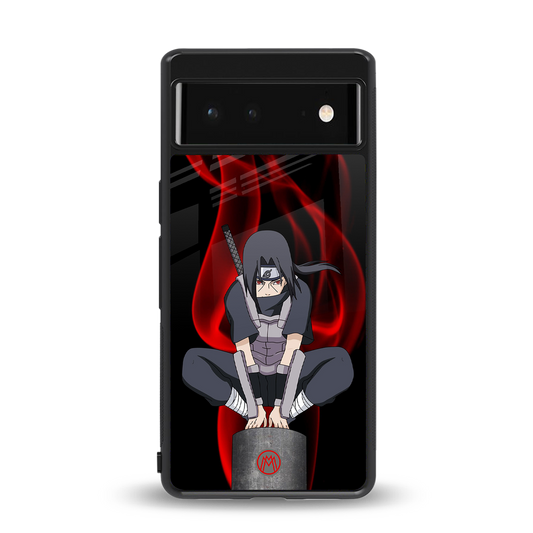 itachi uchiha back phone cover | glass case for Google Pixel 6A