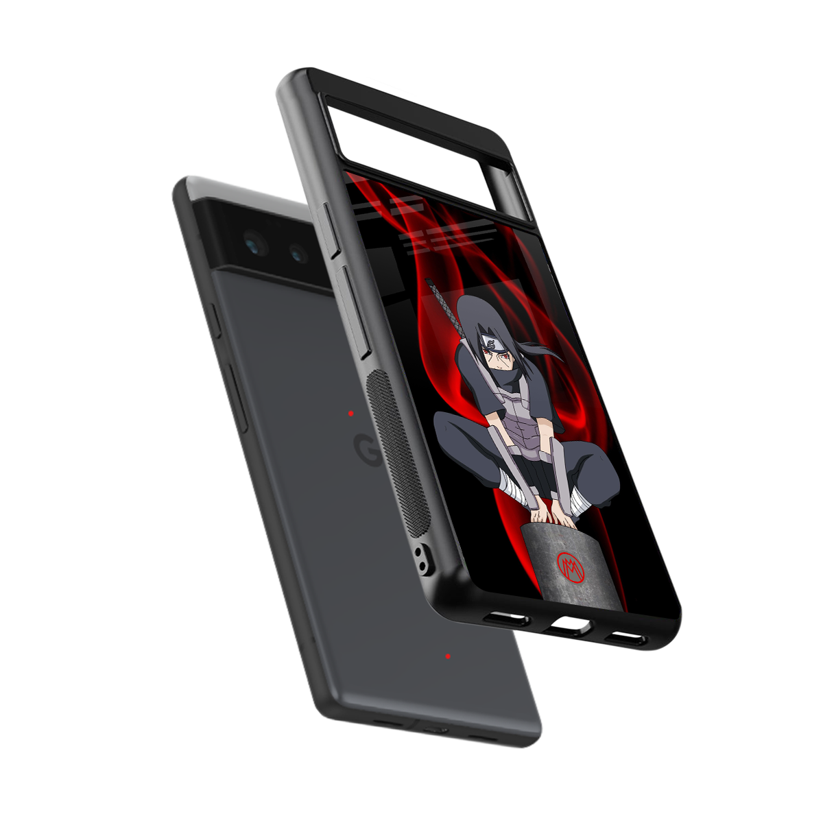 itachi uchiha back phone cover | glass case for google pixel 6