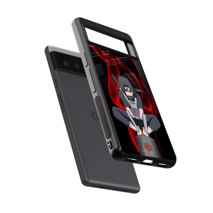 itachi uchiha back phone cover | glass case for google pixel 6