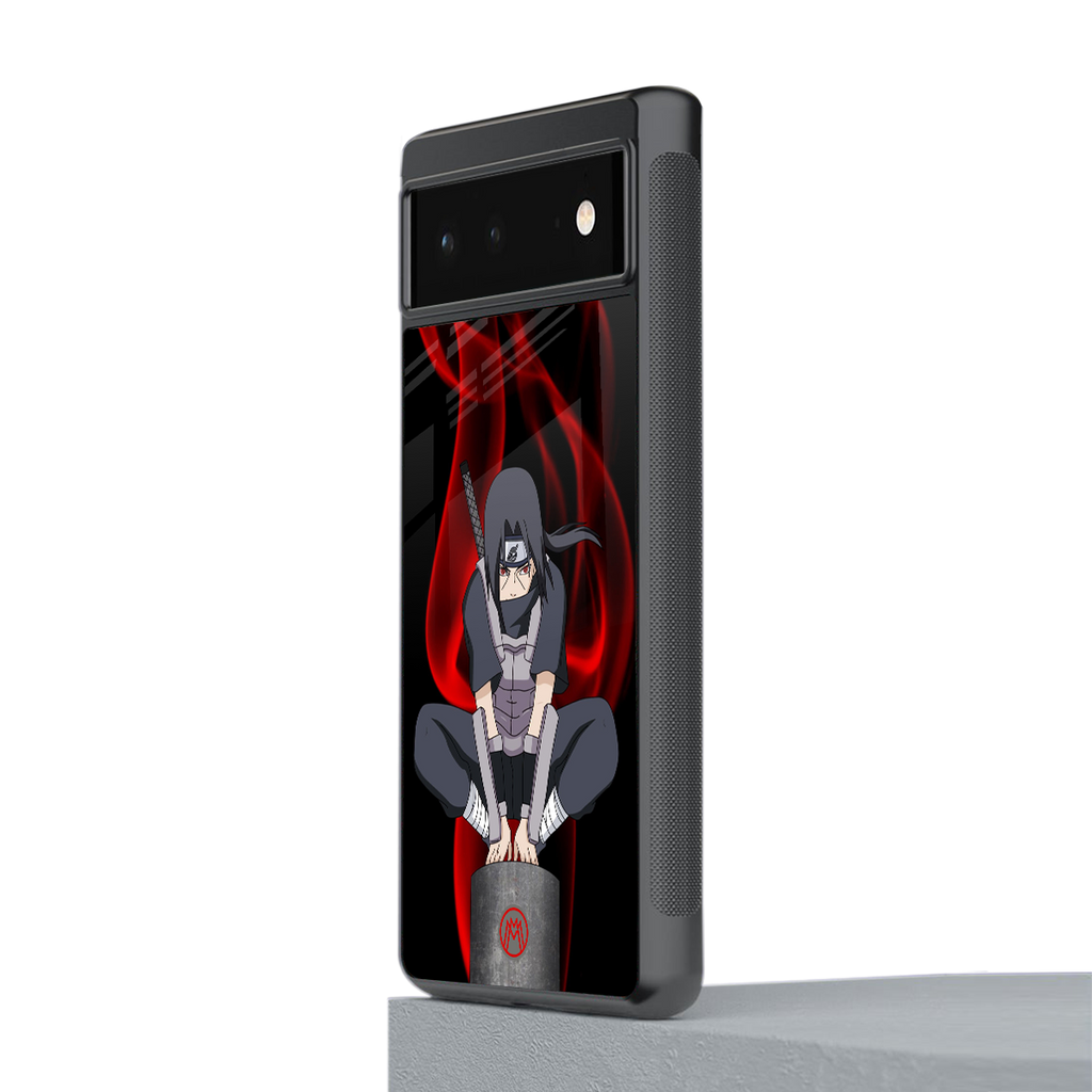 itachi uchiha back phone cover | glass case for Google Pixel 6A