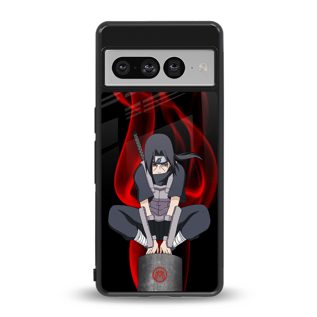 itachi uchiha back phone cover | glass case for google pixel 7 pro
