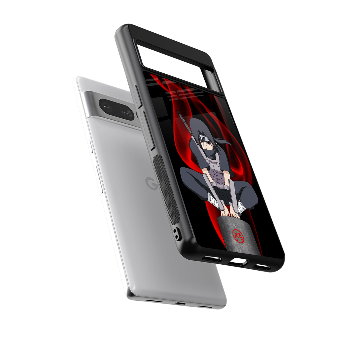 itachi uchiha back phone cover | glass case for google pixel 7 pro