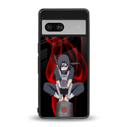 itachi uchiha back phone cover | glass case for Google Pixel 7A
