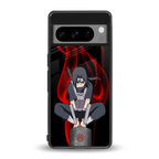 itachi uchiha back phone cover | glass case for google pixel 8 pro