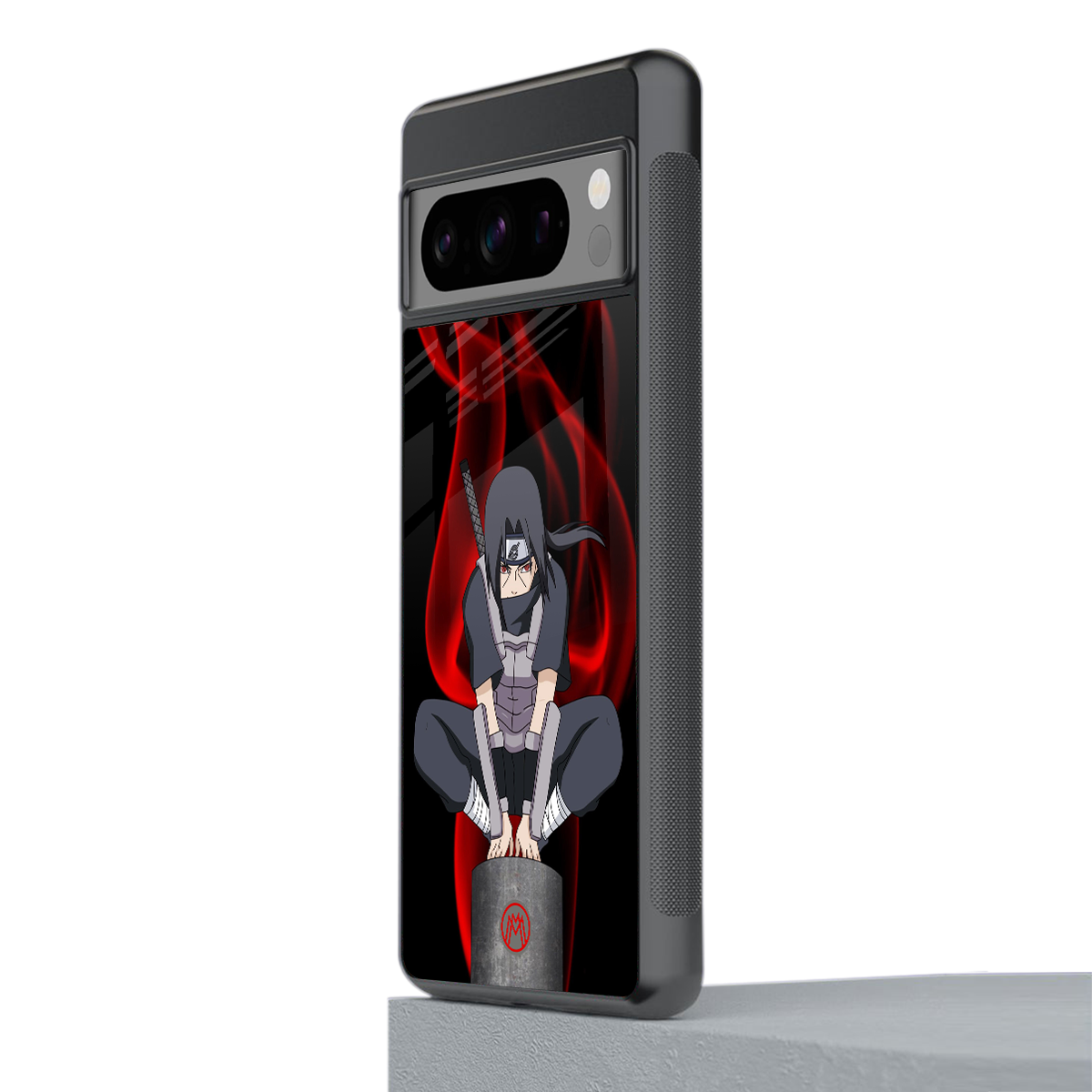 itachi uchiha back phone cover | glass case for google pixel 8 pro