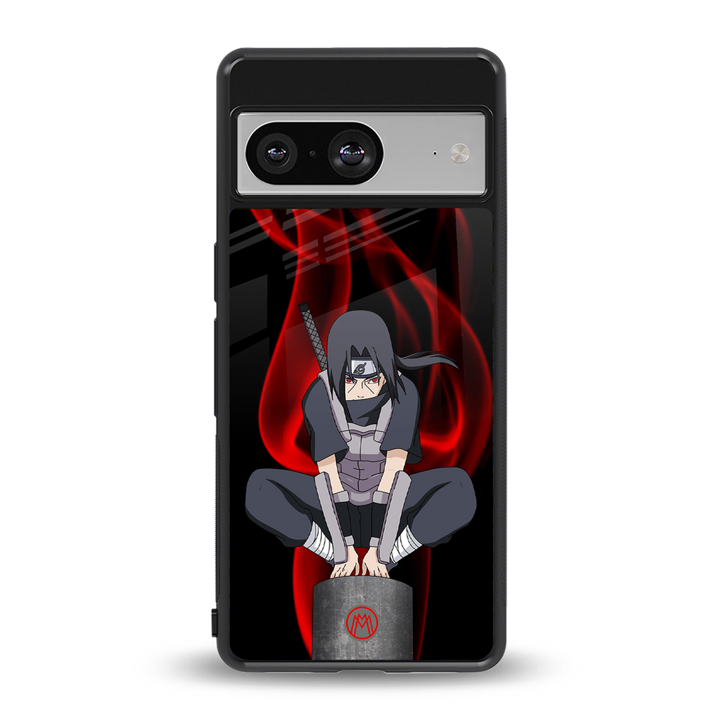 itachi uchiha back phone cover | glass case for Google Pixel 8