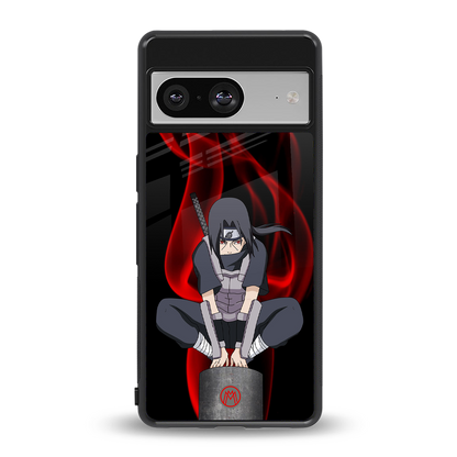 itachi uchiha back phone cover | glass case for Google Pixel 8