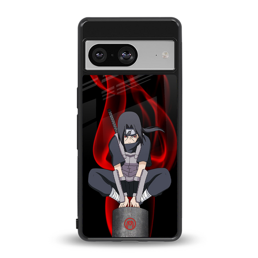 itachi uchiha back phone cover | glass case for Google Pixel 8