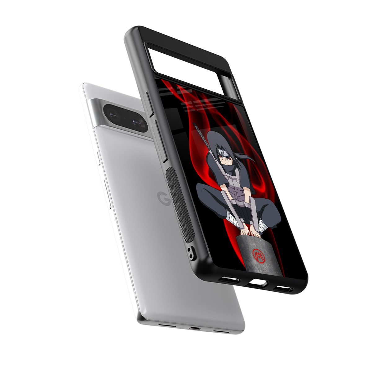 itachi uchiha back phone cover | glass case for Google Pixel 8