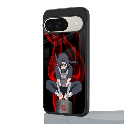 itachi uchiha back phone cover | glass case for google pixel 9