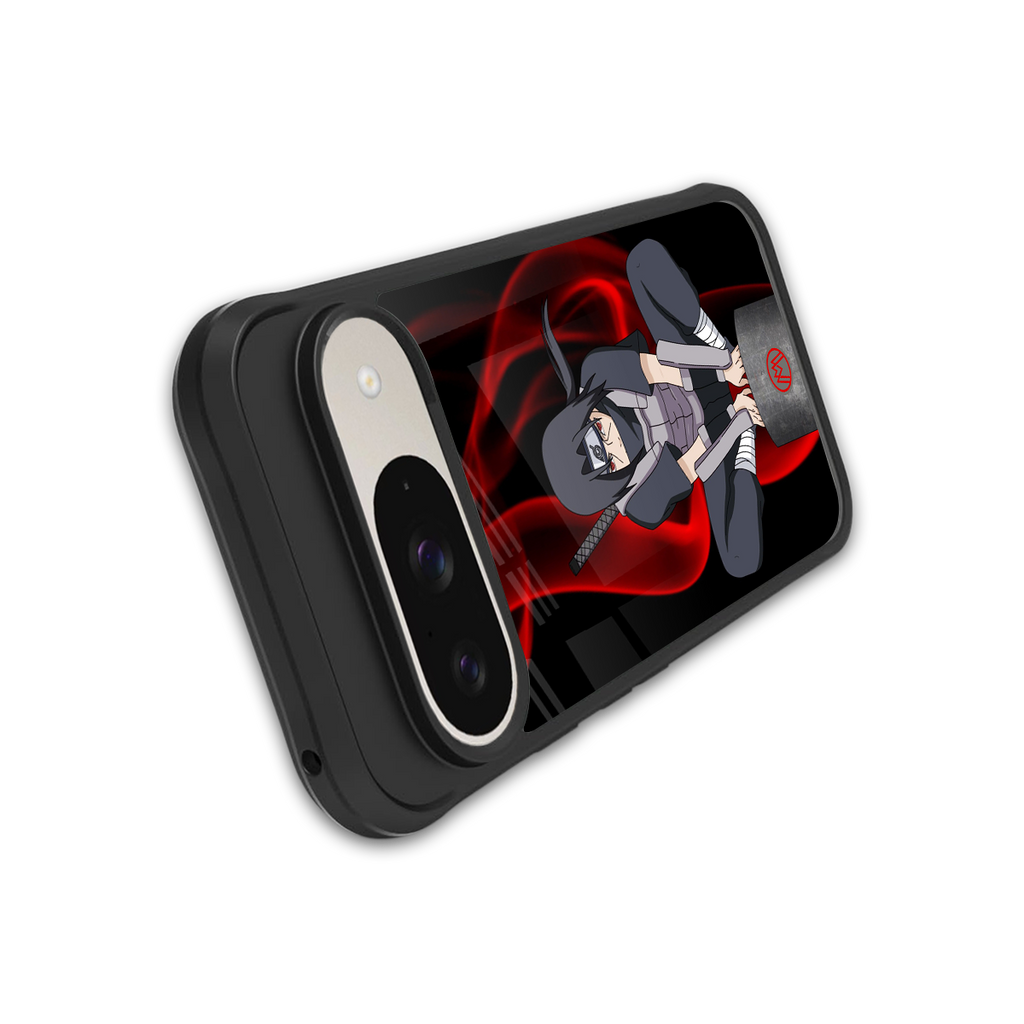 itachi uchiha back phone cover | glass case for google pixel 9