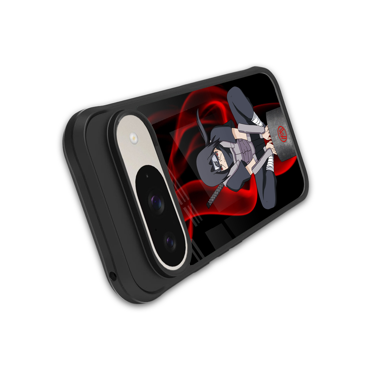 itachi uchiha back phone cover | glass case for google pixel 9
