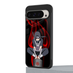 itachi uchiha back phone cover | glass case for google pixel 9 pro xl