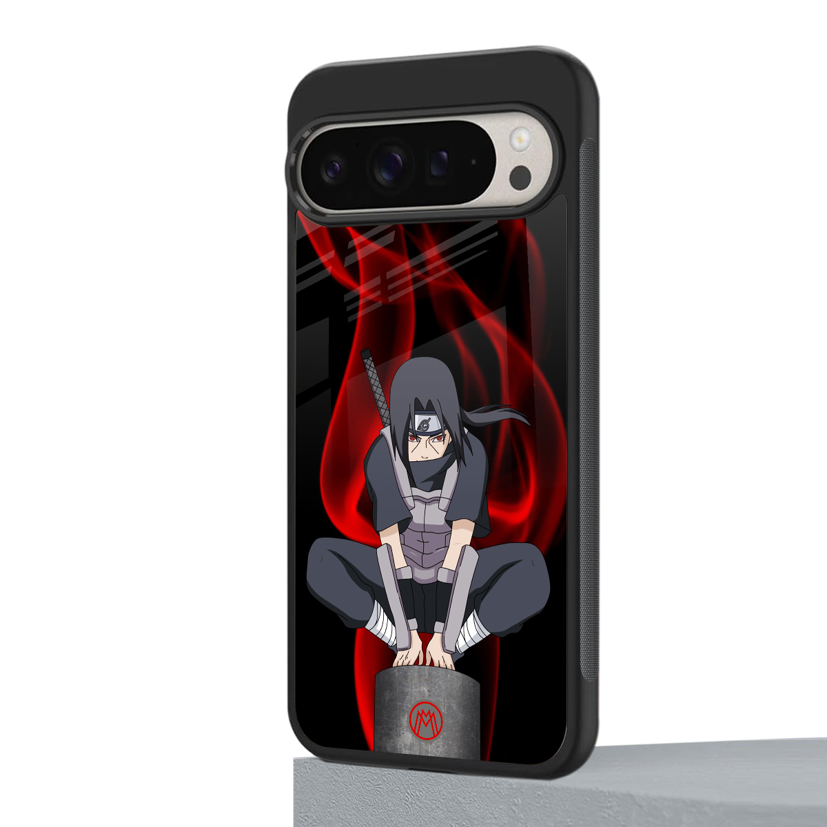 itachi uchiha back phone cover | glass case for google pixel 9 pro xl