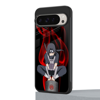 itachi uchiha back phone cover | glass case for google pixel 9 pro xl