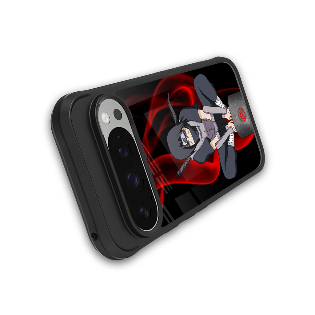 itachi uchiha back phone cover | glass case for google pixel 9 pro