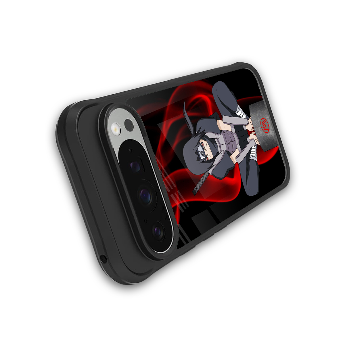 itachi uchiha back phone cover | glass case for google pixel 9 pro