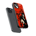 itachi uchiha red back phone cover | glass case for iphone 13 mini