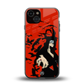 itachi uchiha red back phone cover | glass case for iphone 13