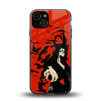 itachi uchiha red back phone cover | glass case for iphone 13