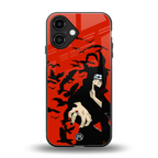 itachi uchiha red back phone cover | glass case for iphone 16