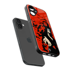 itachi uchiha red back phone cover | glass case for iphone 16