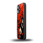 itachi uchiha red back phone cover | glass case for iphone 16