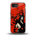 itachi uchiha red back phone cover | glass case for iphone 16e