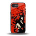 itachi uchiha red back phone cover | glass case for iphone 16e
