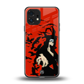 itachi uchiha red back phone cover | glass case for nothing phone 1