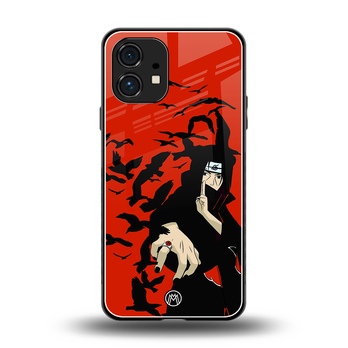 itachi uchiha red back phone cover | glass case for nothing phone 1