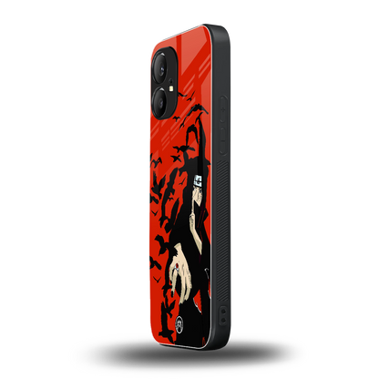 itachi uchiha red back phone cover | glass case for nothing phone 1