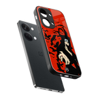 itachi uchiha red back phone cover | glass case for oneplus nord 3