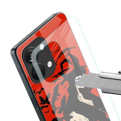 itachi uchiha red back phone cover | glass case for oneplus nord 3
