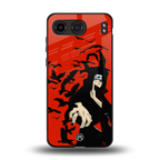 itachi uchiha red back phone cover | glass case for oneplus nord 4