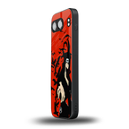 itachi uchiha red back phone cover | glass case for oneplus nord 4