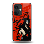 itachi uchiha red back phone cover | glass case for oneplus nord ce 3